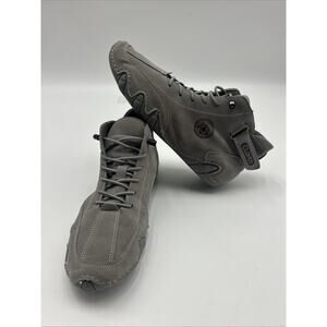 Clohoo Men Ankle High Top sneaker boots chukka gray leather streetwear Size 41